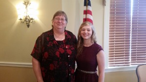 Valedictorian:  Julia Catherine McCormick (pictured with her mother, Barbara) Not pictured is her father, J.C. Julia plans to attend Jacksonville State University and major in Finance & Accounting. 