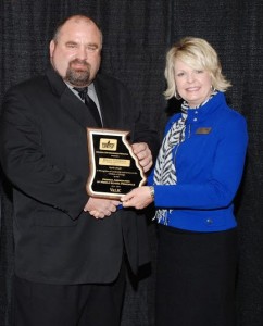 Pictured from left to right: Mr. Bruce Tidaback, Principal at BSMS, and Lori Joiner, GAMSP State Director