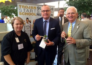 Carole Thrower with Lt. Gov. Casey Cagle and state Agriculture Commissioner Gary Black.