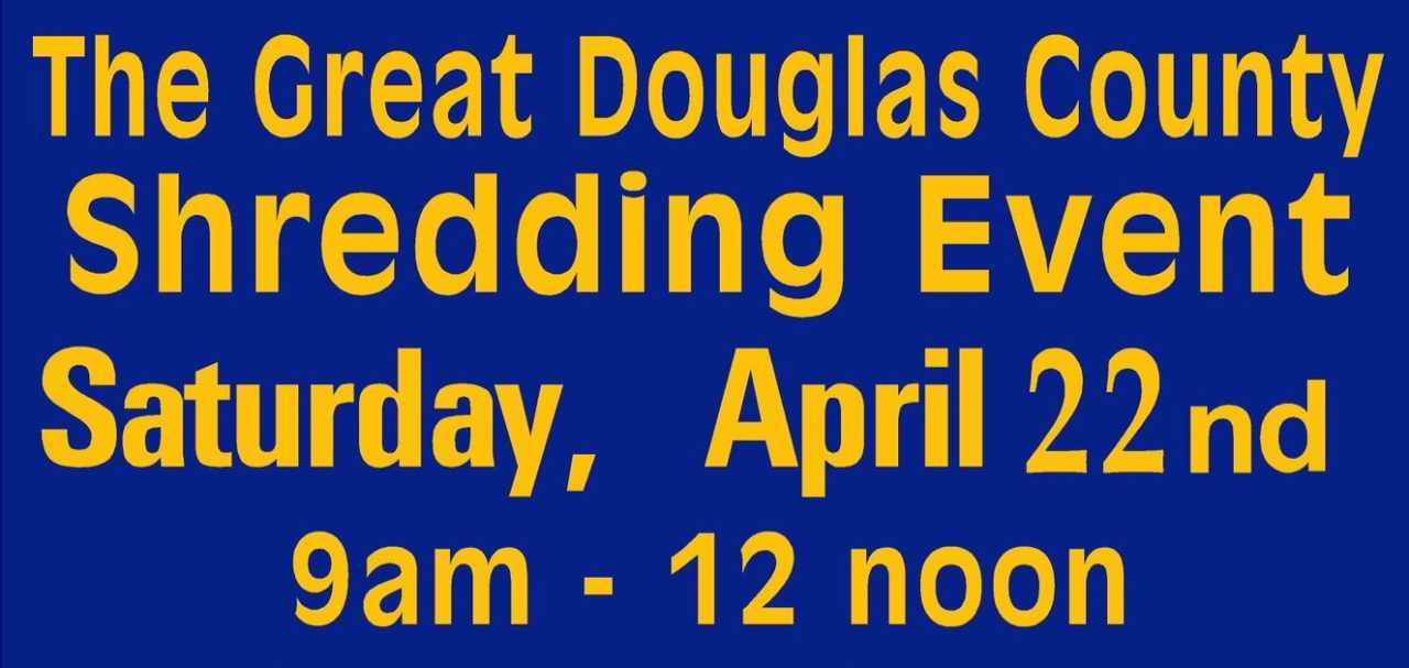 The Great Douglas County Shredding Event Coming Up This April! The