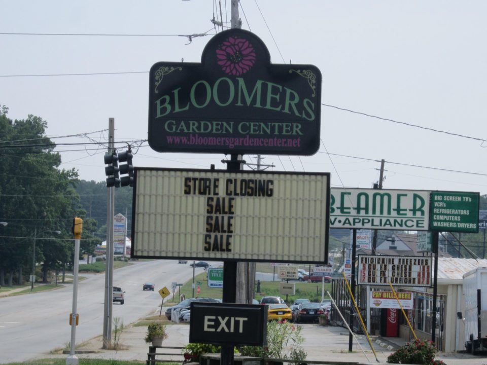Bloomers Garden Center On Bankhead Closing The City Menus