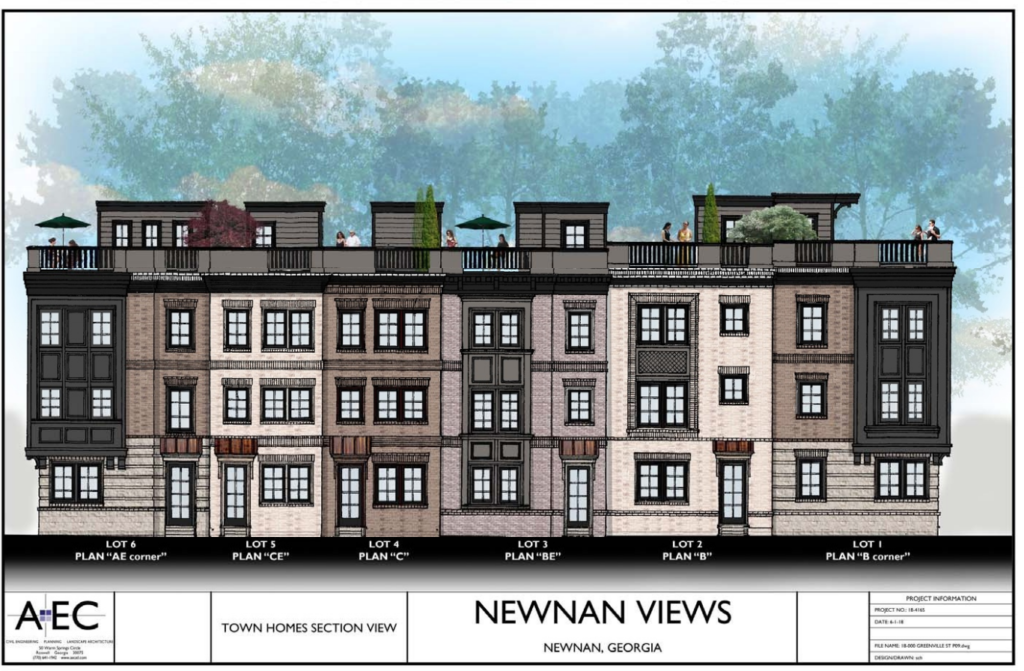 Newnan Views Townhome Development Moves Forward The City Menus