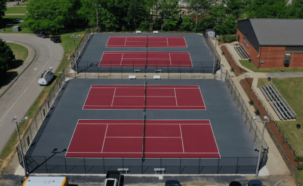 Sports Turf Completes High Performance Tennis Courts at Two Carroll