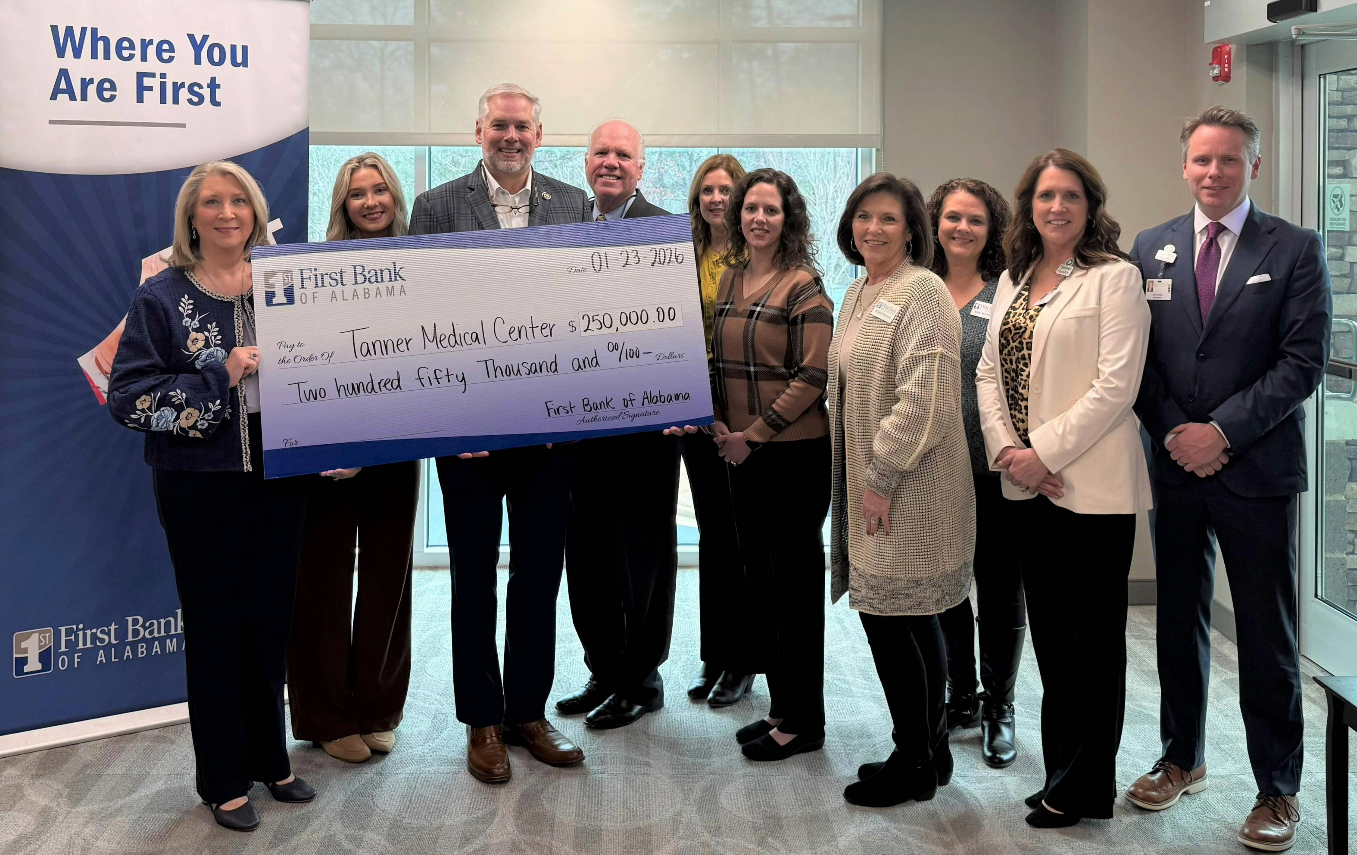First Bank of Alabama Invests $250,000 through the Alabama Rural Hospital Investment Program