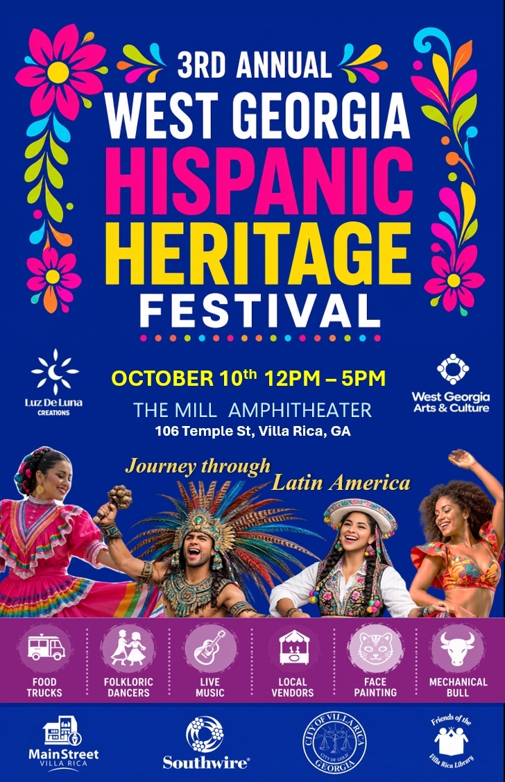 Villa Rica West Georgia Hispanic Heritage Festival banner